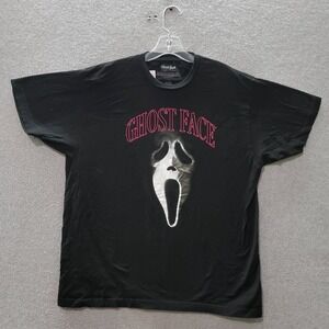 Ghost Face Men‎ T-Shirt XL Scream Logo Graphic The Icon Of Halloween Crew Neck